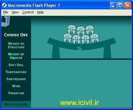 یک فلش جالب برای آشنایی با انواع نیروهای وارد بر سازه
