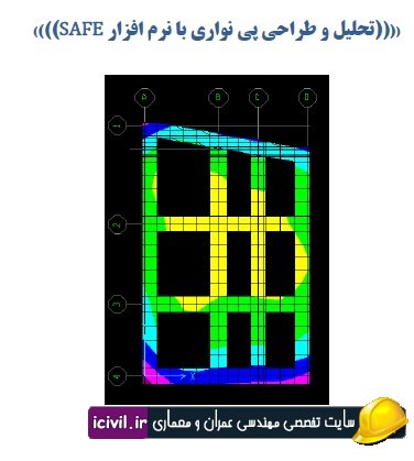 تحلیل و طراحی پی نواری با safe