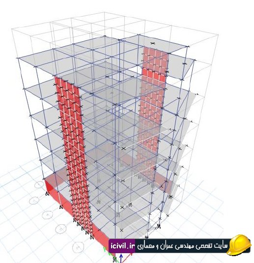 دانلود پروژه سازه های بتنی همراه با فایل های نرم افزاری