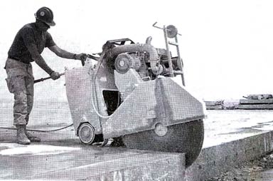 مصالح مصرفی بتن - مصالح بازیافتی 2 ماشین برش