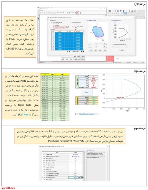 طراحی دیوارهای برشی برای نیروی برشی مطابق ACI 318-19 5 تشریح روند استفاده از نرم افزار
