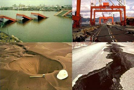 اثرات روانگرایی در مناطق نزدیک آب