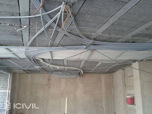 اجرای تاسیسات زیر سقف