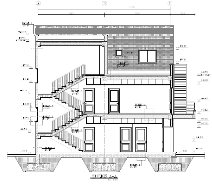 برش معماری ساختمان