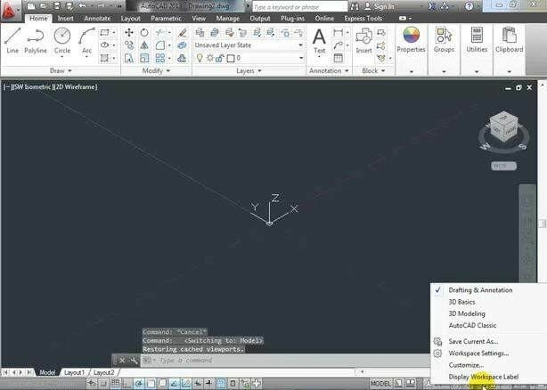 انتخاب فضای 3 بعدی